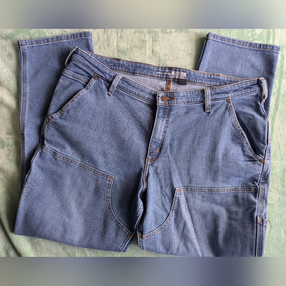 Carhartt Women's Rugged Flex Relaxed Fit Double-Front Jean 18 Regular - Picture 5 of 8